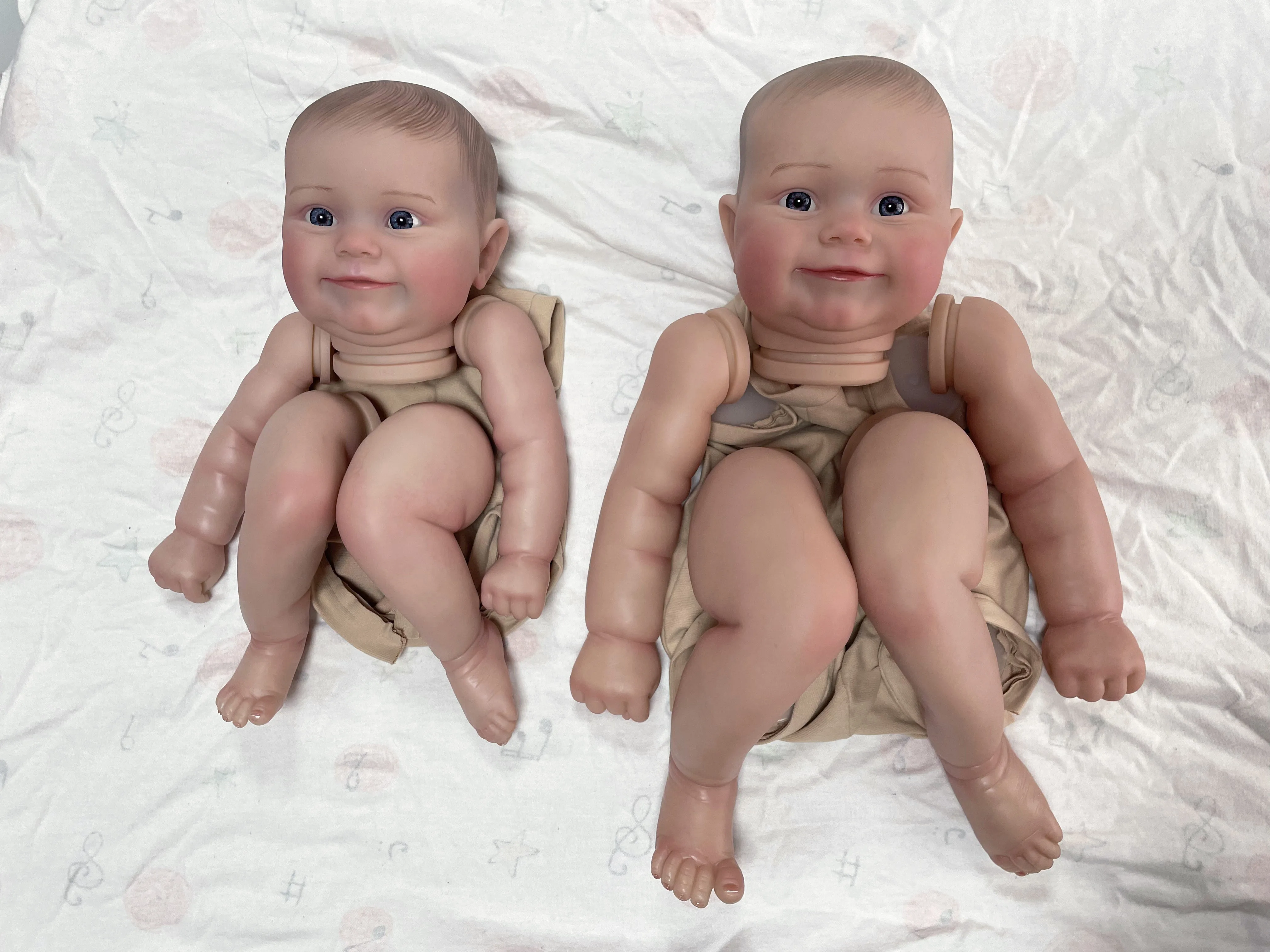 19/24 inch Maddie Twee Grootte Reborn Doll Kit Levensechte Soft Touch Meerdere Lagen Schilderen Pop Onderdelen Zichtbare Aderen Handverf Haar