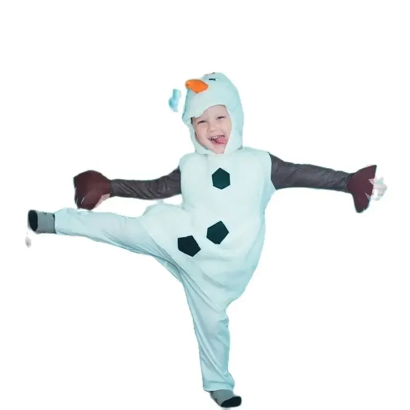Girl Halloween Costumes Child Comfy Deluxe Plush Adorable Olaf Cosplay Toddler Favorite Cartoon Movie Snowman Party Dress-up