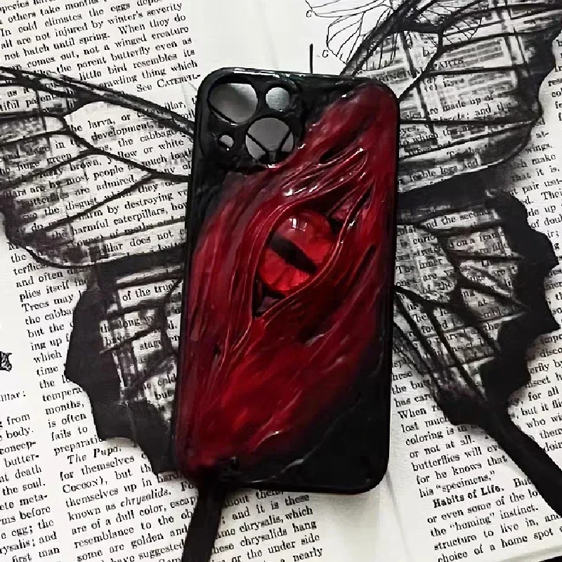 4000 Original Handmade Phone Case 3D Horror Cthulhu Eyes Customized Gift Horror Gothic Punk Dark Cthulhu Halloween Phone Case