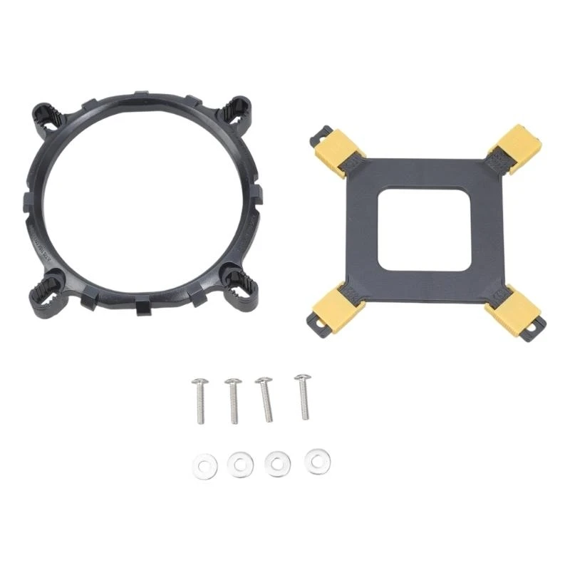 

Retention Brackets Coolers,Mounting Brackets Kit CPU Fan Brackets Heatsink Radiators Mount Back Plate for LGA775 115X 1366