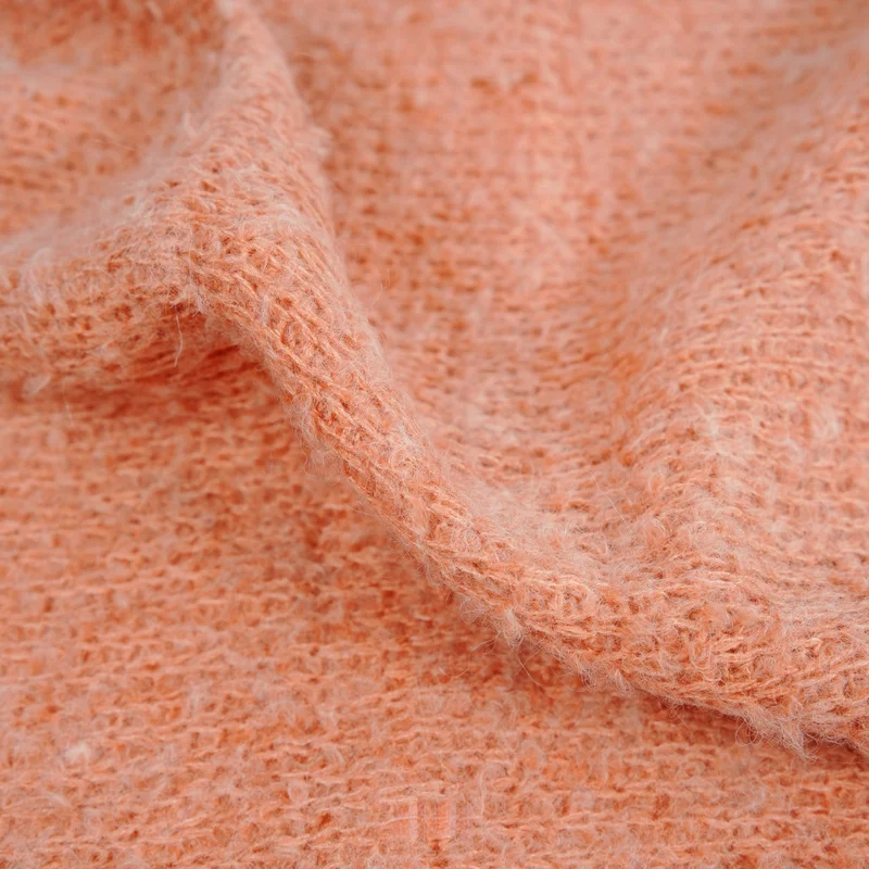 2yards-soft-and-elastic-orange-woven-knitted-tweed-wool-fabric-for-designer-clothing-suitable-for-jackets-and-skirtsb