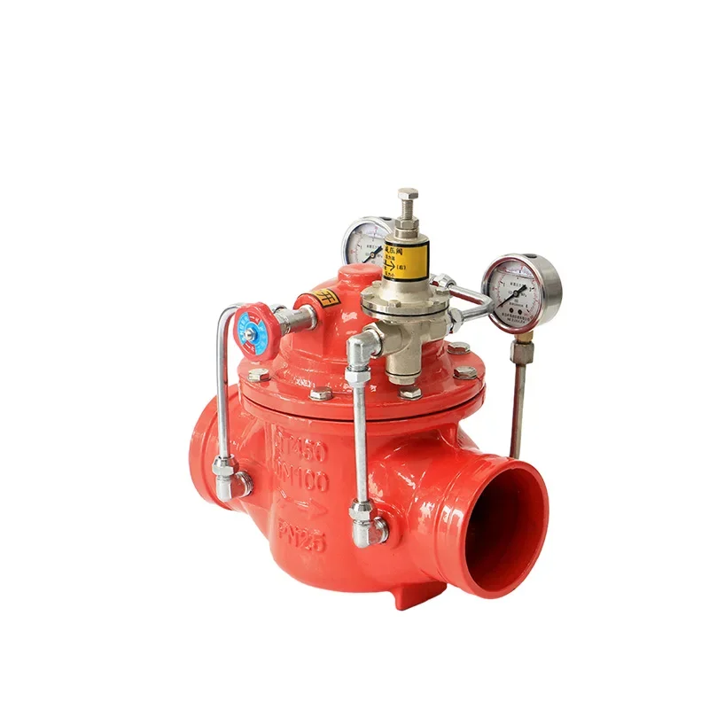 Ductile Iron Fire Protection Groove pressure reducing valve Hydraulic Water pressure reducing valve