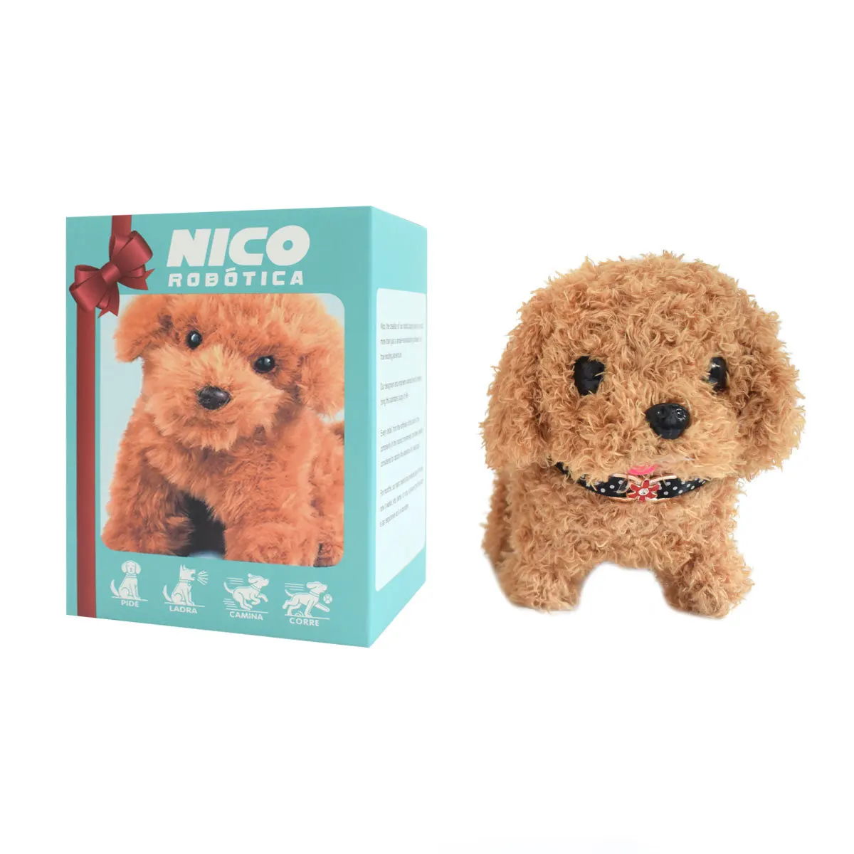 Chiot interactif chat Robot chiot en peluche chien Robot chiot marche aboiement queue Wagging marche chien jouet cadeau éducatif