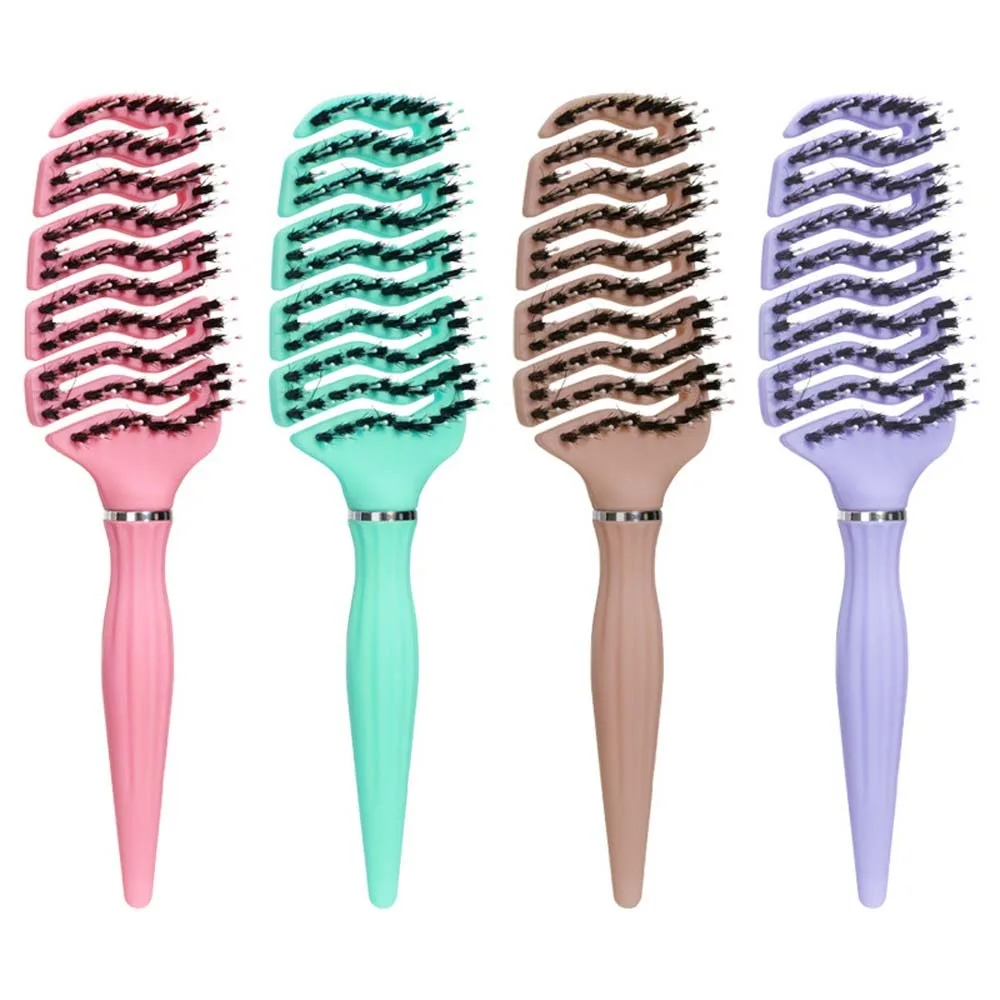 Hair Accessories Porcine Bristle Hair Comb Hair Styling Tool Hairdressing Porcine Bristle Hairbrush Scalp Massage