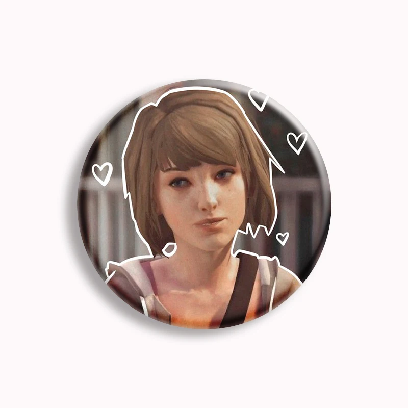 Game Life Is Strange Button Pin Blue Butterfly Enter the Swirl Brooch Lesbian Rachel Amber Badge Bag Accessories Fans Collet