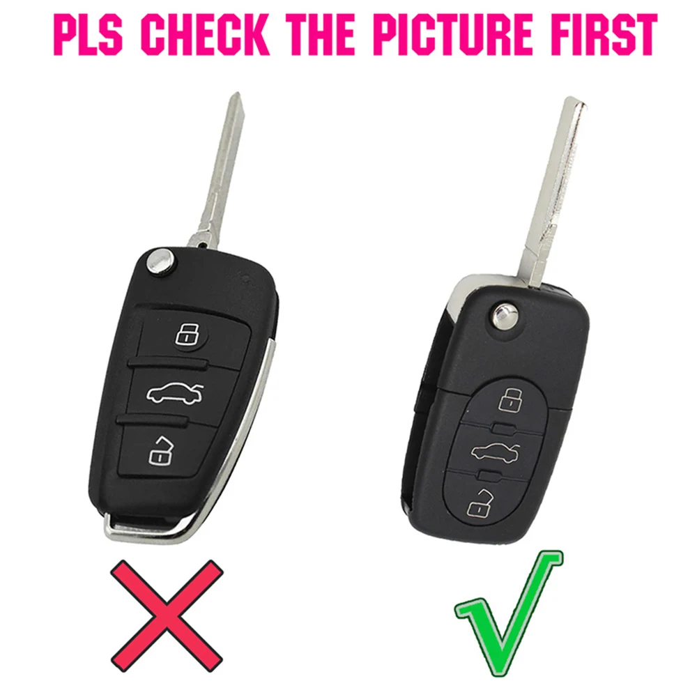 For Audi A2 A3 S3 A4 S4 RS4 A6 S6 allroad A8 S8 TT Silicone Remote Key Case Fob Shell Cover Skin Jacket Sleeve