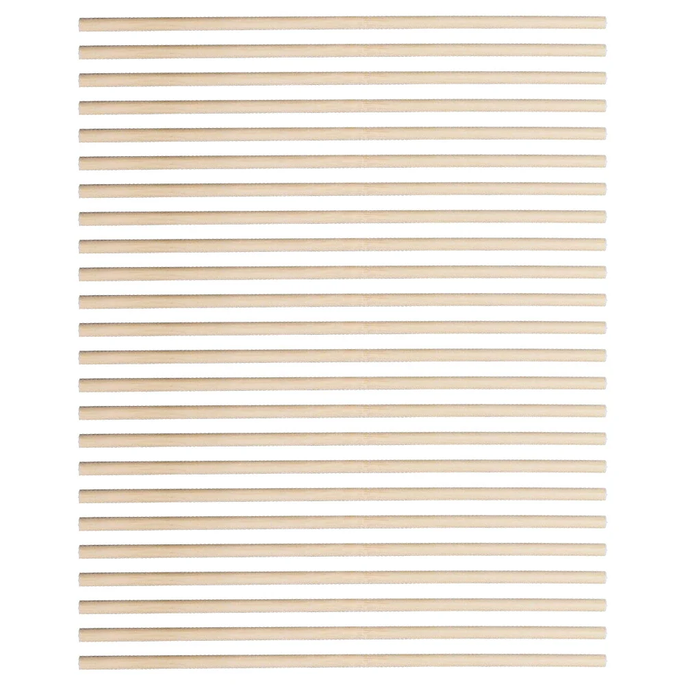 200개 어린이 DIY 공예 천연 나무 막대 미완성 목재 막대 그림 그리기 및 마스크용 목재 막대