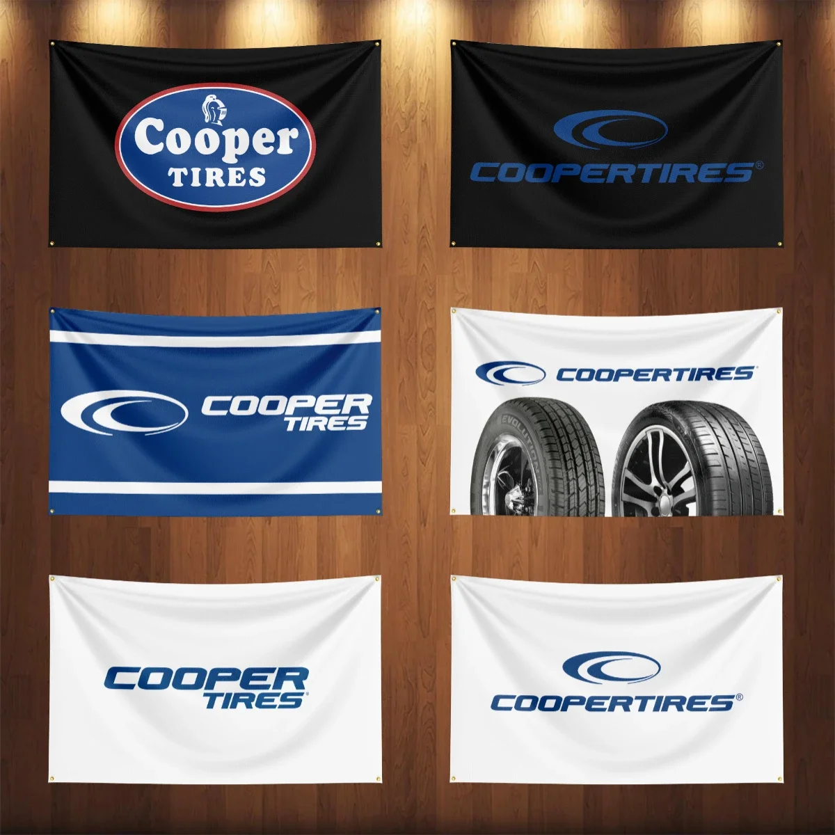 3x5Ft Coopers Auto Parts Flag Car Tires Truck Parts Accessories Banner Garage Outdoor Decoration Tapestry Poster  Racing