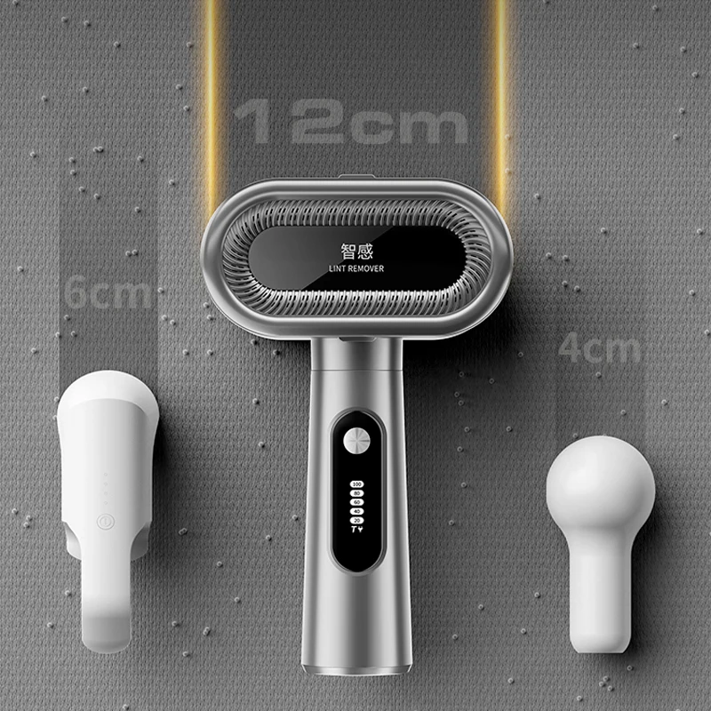 2400mAh Lint Remover Spool Machine LED Lighting Hairball Trimmer Double Head 12W Electric Lint Remover with Sticky Hair Roller