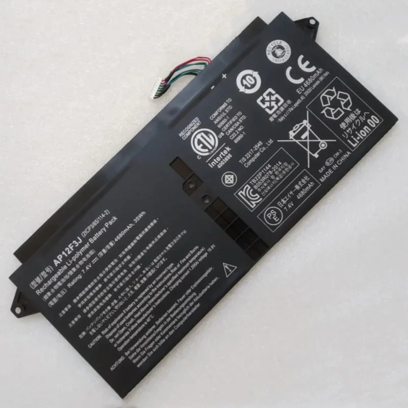 

AP12F3J Аккумулятор для ноутбука Acer Aspire 13,3 дюйма Ultrabook S7-391 6810 6822 6478 9839 9886 9864 53314G12AWS 73514G25AWS 73534G25AWS%
