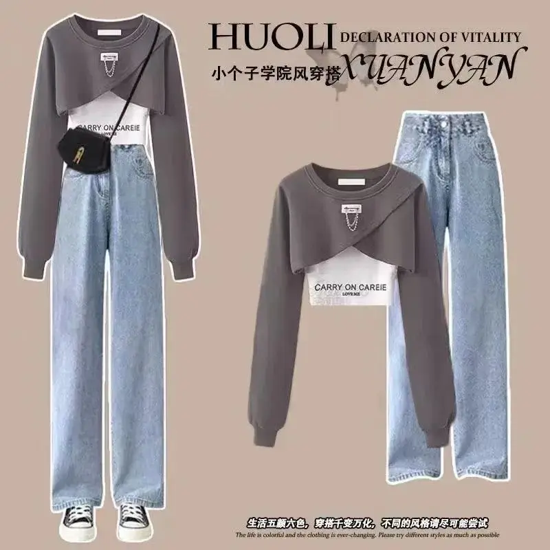 

Spring Women's 2025 New Two Piece Set Women Casual Top Trouser Suits for Women