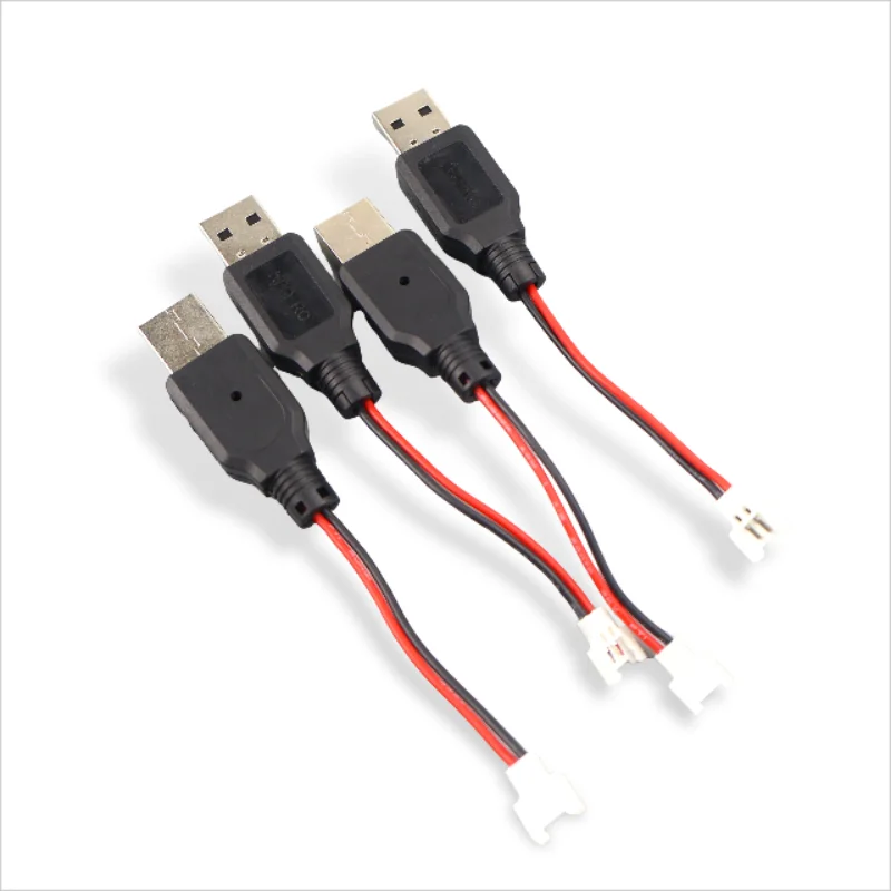 

1/4pcs USB to Air RC USB Charging 3.7V Lithium Battery Charger Cable USB to Air Plug for 3Rc Drone Quadcopter
