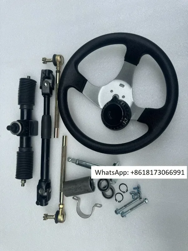 Homemade four-wheel electric beach bike kart 32-42CM aluminum steering wheel steering wheel turns 1.5-2.5 turns