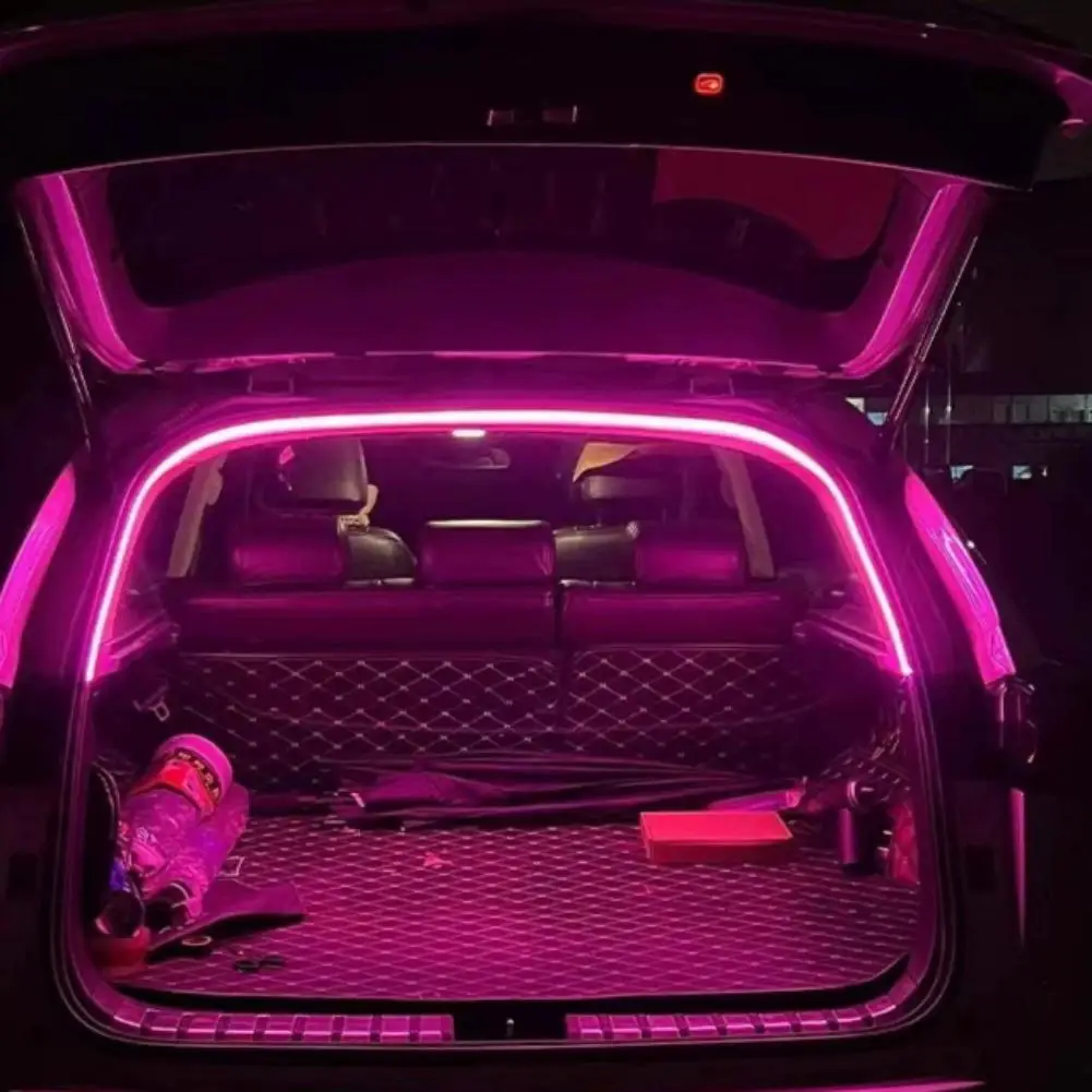 Car Trunk LED Light Strip Ultra-Bright Auto Fashion Interior Atmosphere Light Sensor Tail Box Light For Interior Modification