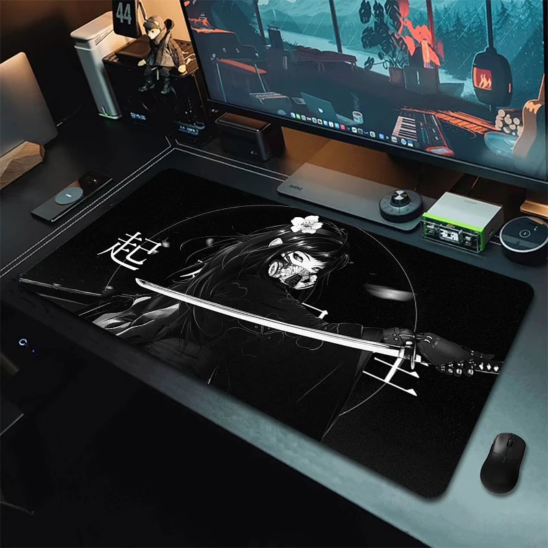 

Mouse Pad XXL Gamer Mousepad Samurai Gaming Mouse Mat Game Professional Large Non-Slip Computer Keyboard Pad Rubber Desk Mat