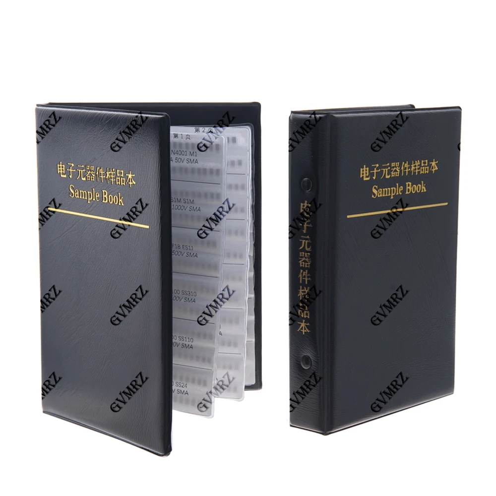 24Values SS36 SS110 SS210 Rectifier Diode Sample Book SMD SMA Assortment Kit 33 Values Schottky Diodes M1 M4 M7 SS12 SS14 SS16