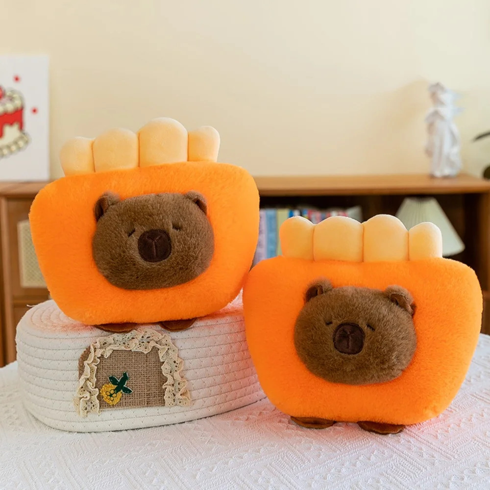 

Мягкий 20 ~ 36 см капибара гамбургер моделирование хлеб гамбургер капибара картофель фри тост капибара мягкие игрушки