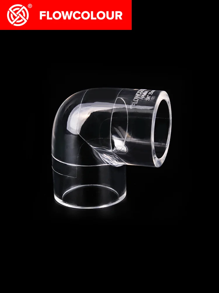 

Flow Colour Aquarium Optical-Grade Acrylic 90° Elbow UPVC Industrial Standards Deposition for Marine Fish Tank Coral Reef