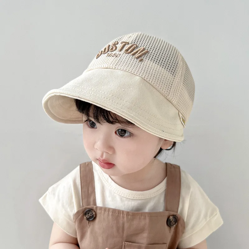 New Summer Baby Sun Hats Toddler Kids Travel Baseball Cap Boys Visor Cap Outdoor Mesh Child Girls Sunscreen Cap