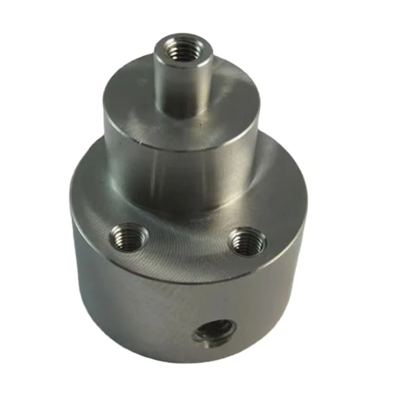 CNC machined stainless steel precision porous cavity parts Customized multi-interface mechanical valve body