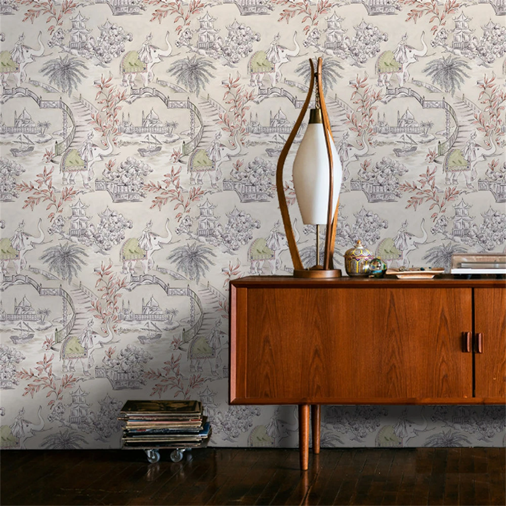 Custom Elephant Papel De Parede 3D flooring Wall Mural Wall paper Mural Paintings Living Room art animal wallpaper for walls 3 d