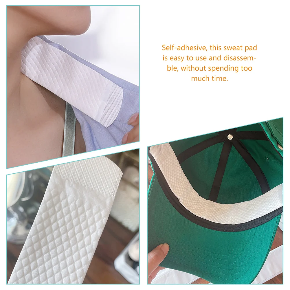 

Sweat-absorbing Cap Sticker Baseball Hat Liner Band Liners for Hats Collar Absorbent Pads