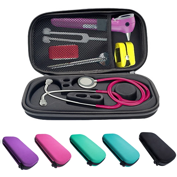 Custodia per stetoscopio portatile scatola di immagazzinaggio custodia rigida in EVA borsa da viaggio borsa protettiva Organizer custodia per stetoscopio medica