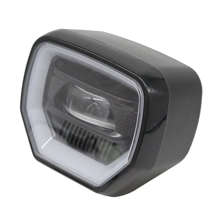 Super Flash Universal LED Motorcycle Headlights Square Headlights Built-in DRL Daytime Running Lights Motorcycle Accessories