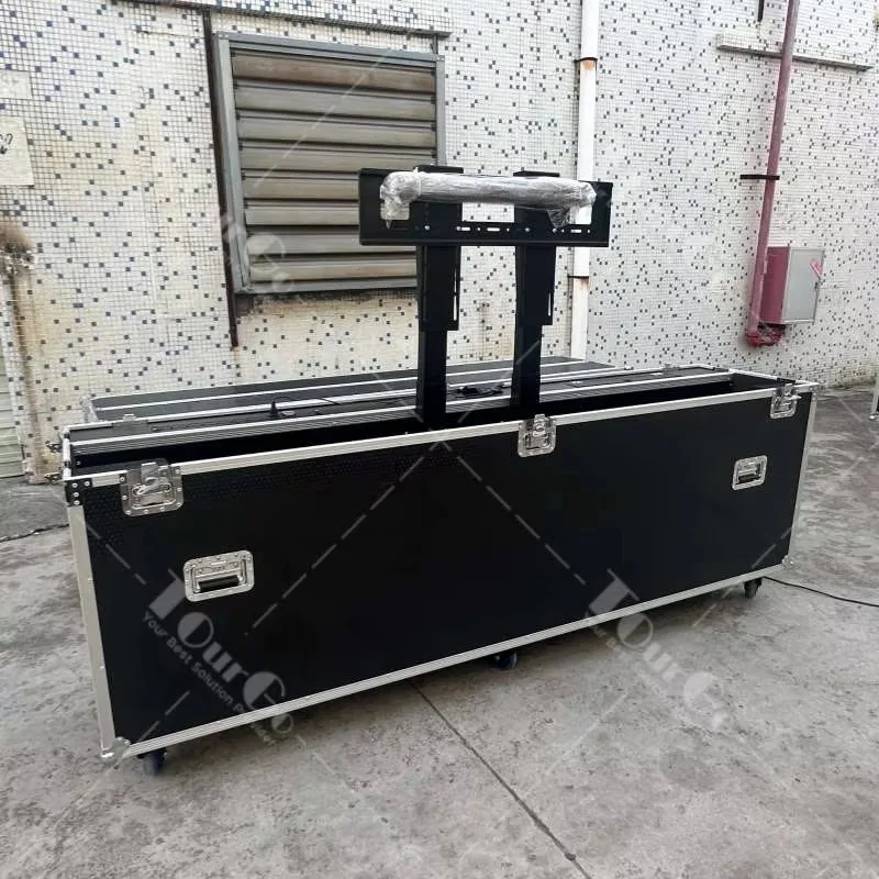 Universal TV Flight Case 100 Inch Large Capacity Motorised Lift Remote Control TV Flight Case Road