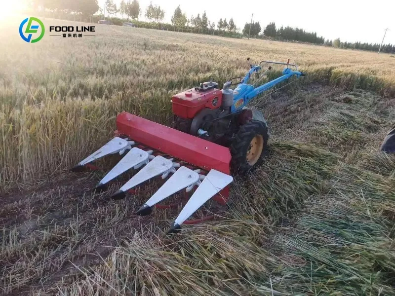 The Harvester Is Used for Harvesting Straw Crops and Is of the Self-propelled Tractor Type.