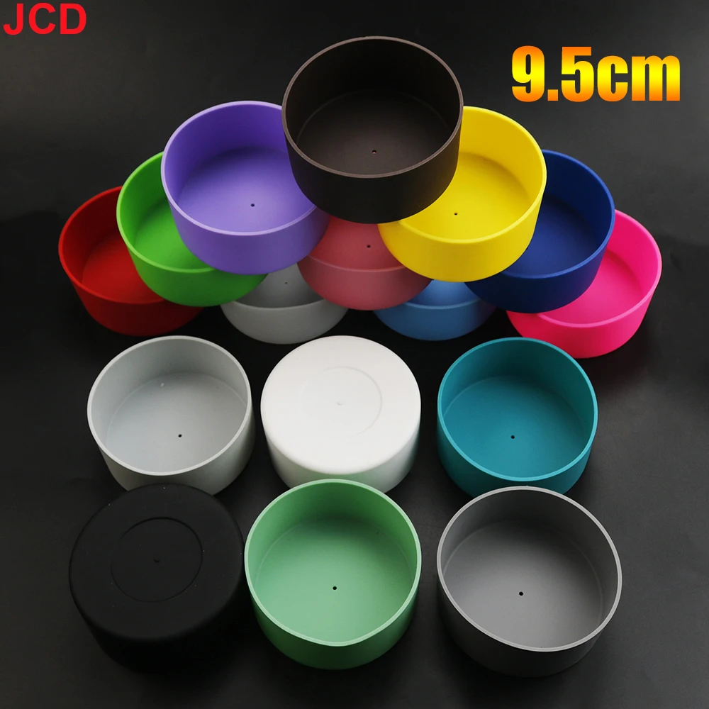 1pc 9.5cm For Better Life Soft Silicone Cup Bottom Sheath Protector Sleeve For Glass Water Tea Bottle Anti Damage Accessories