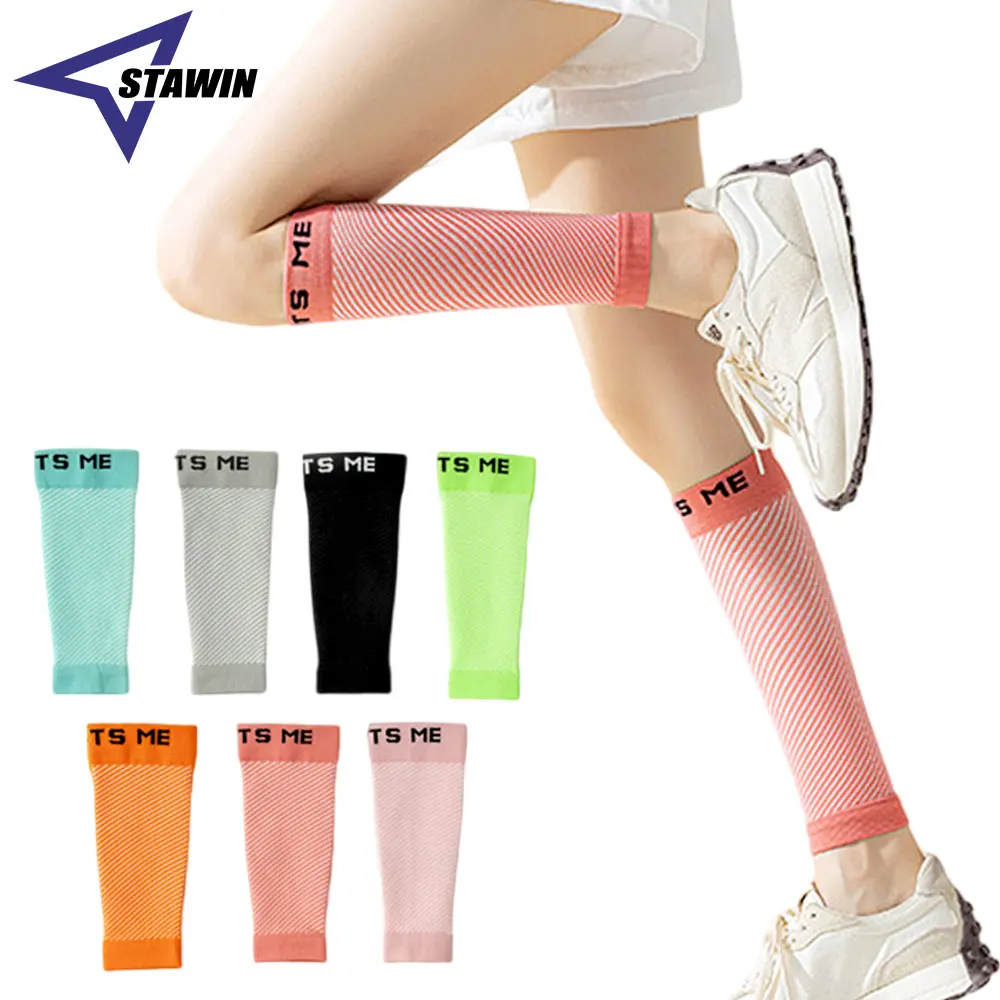 1Pair Sport 23-32mmHg Calf Compression Sleeve Wide Calf Sleeve Brace Compression Socks for Leg Support, Shin Splint, Pain Relief