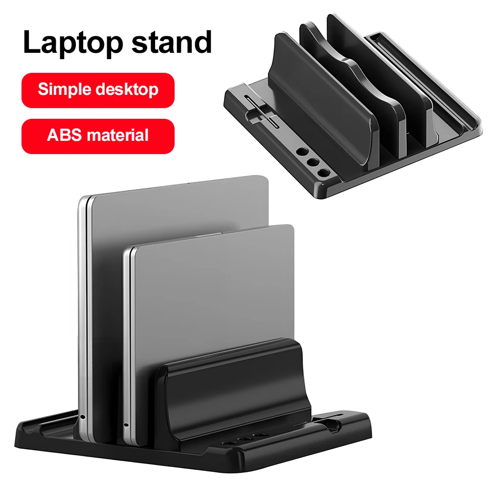 Vertical Laptop Stand Plastic Portable Macbook/Tablet/Phone Holder Universal Storage Rack Notebook Dock Space Save Accessory