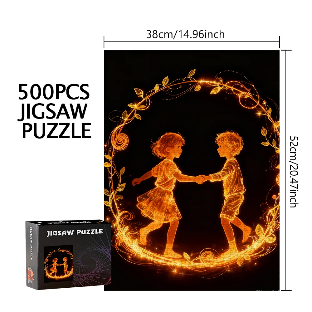 500pcs/1000pcs High-Quality Puzzle - Jigsaw for Birthdays, Halloween, Christmas, Thanksgiving, Easter - Portable Cardboard Puz