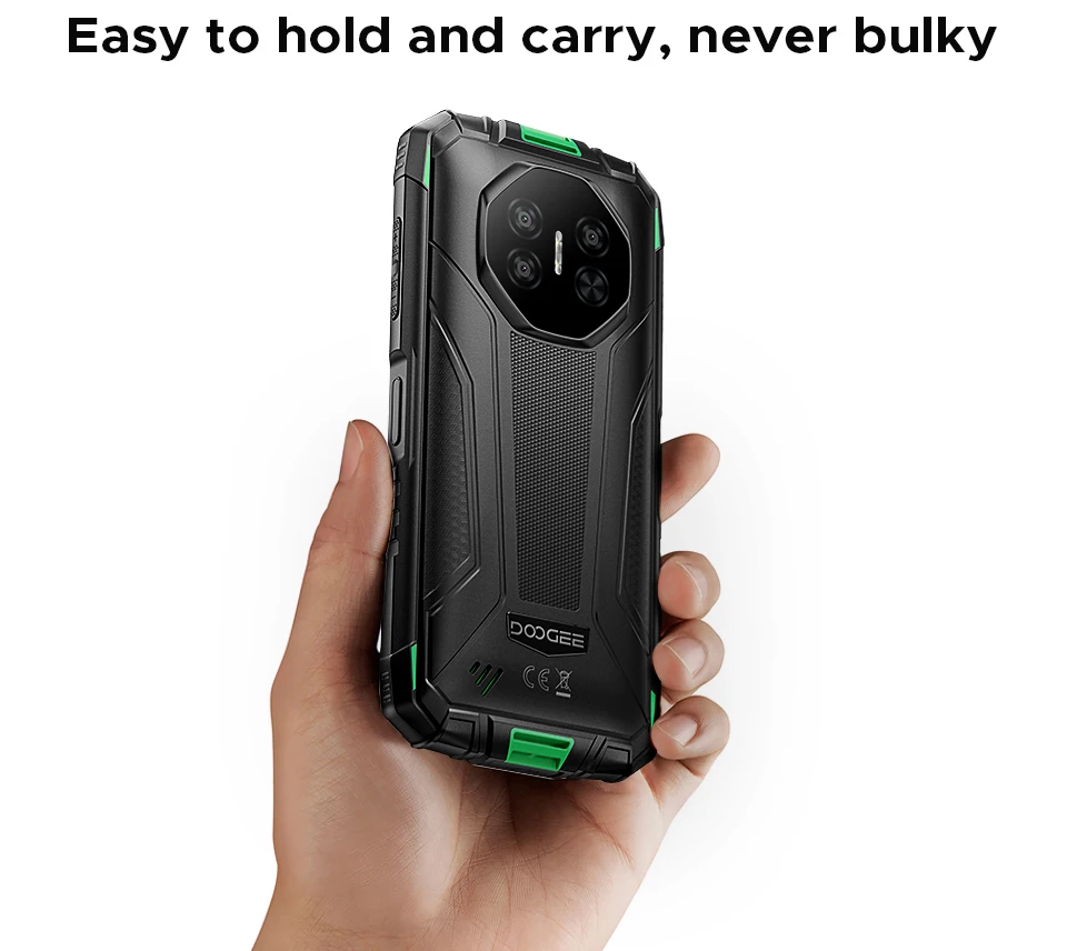 DOOGEE Fire 3 Rugged Phone 8350mAh Battery 5.5'' Display 12GB RAM (3GB+9GB) 64GB ROM Android 16 Smartphone Support Widevine L1