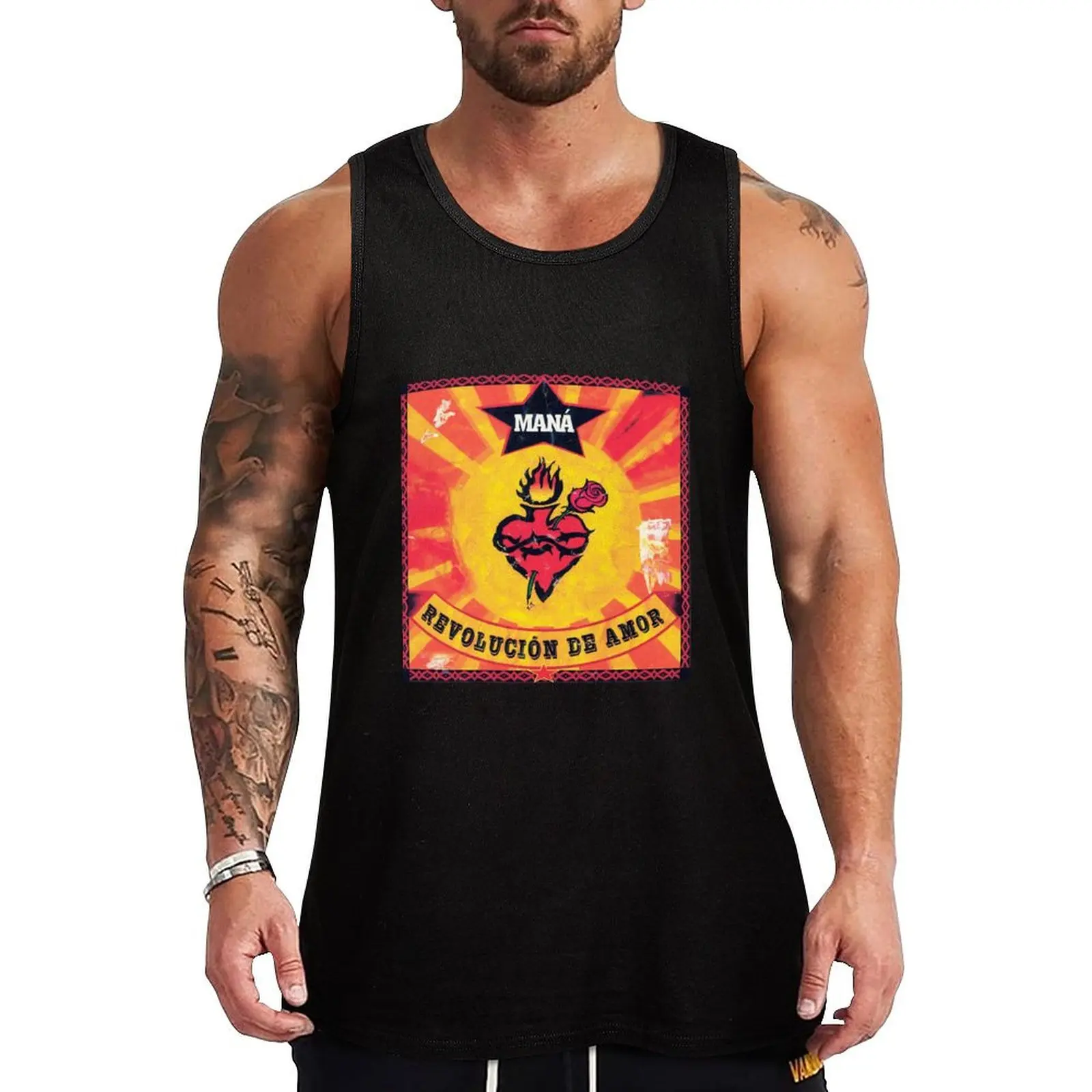 

Mana revolucin de amor Tank Top Gym man gym t-shirts mens clothing