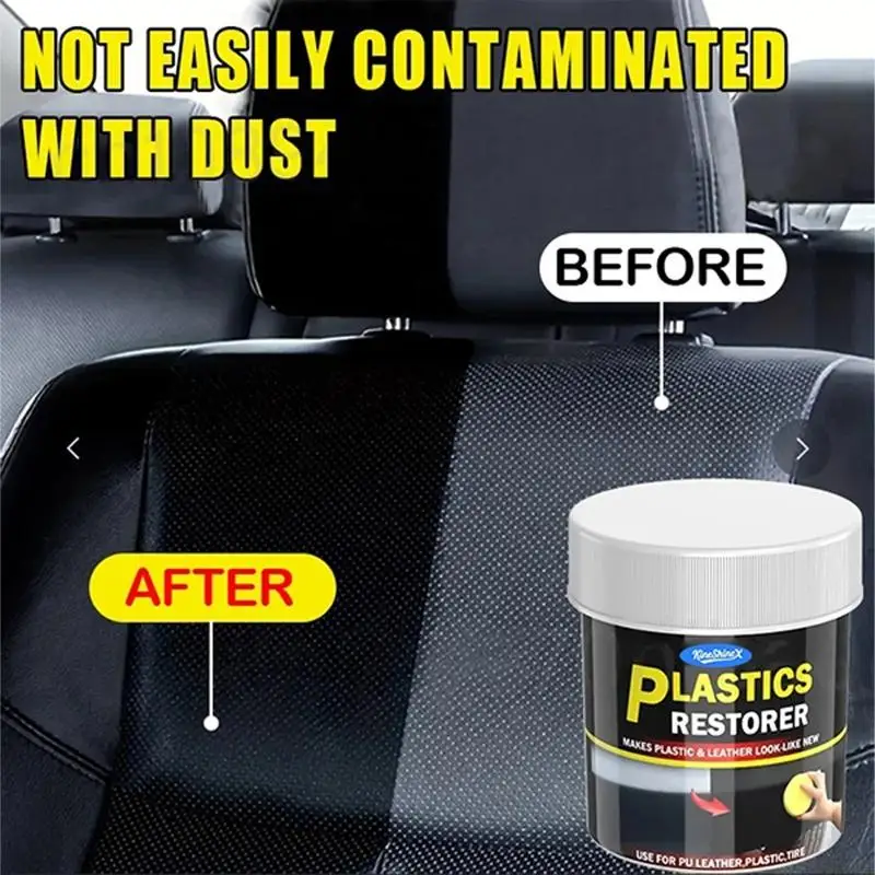 J0MA Plastic Parts Refurbish Agent Car Plastic Parts Restorer Renovation Coating Plastic Crystal Coating Trim