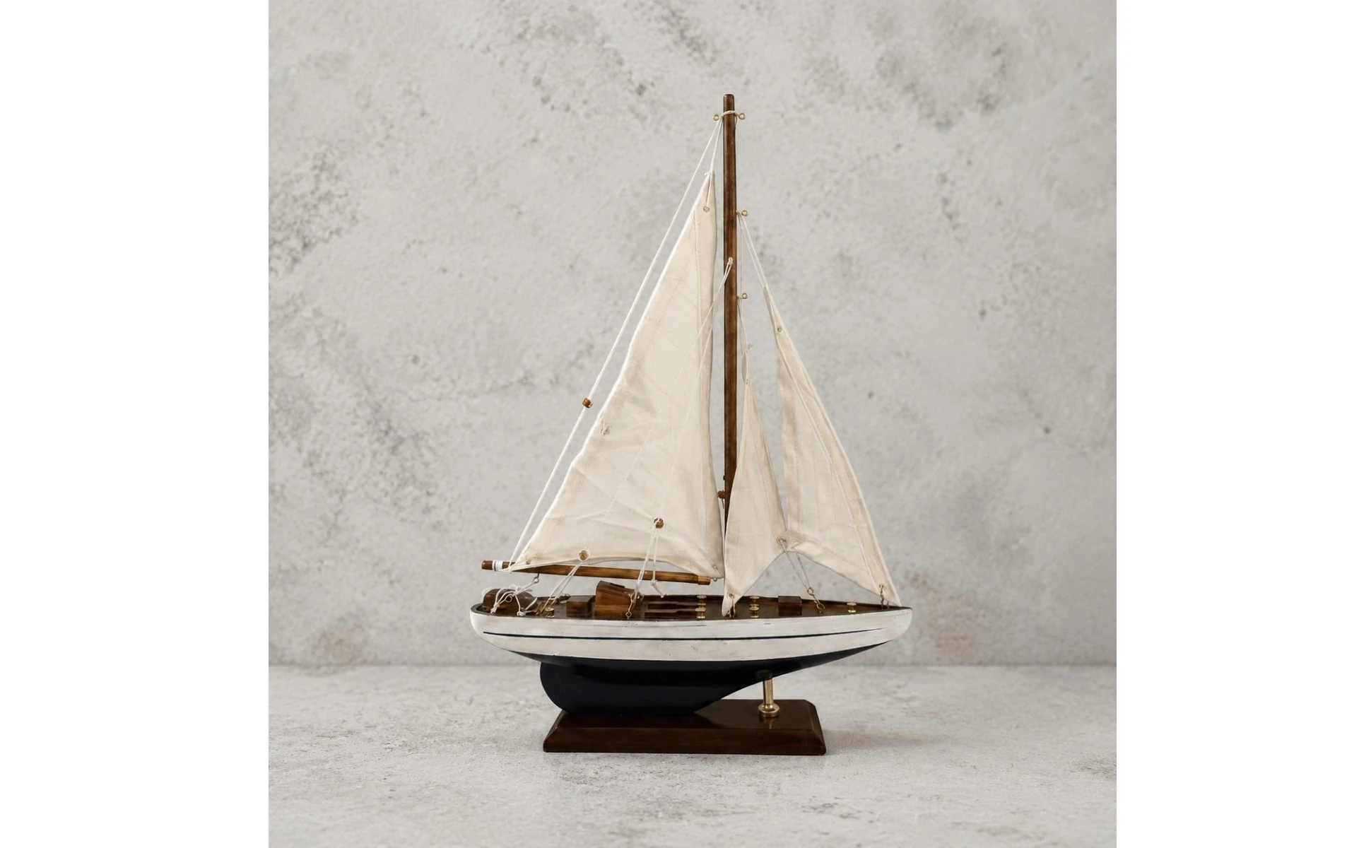 Decorative Sailboat Model Retro Look Sailboat Decor Nautical Boat Sculpture Coastal Theme Nautical Boat Decor Beach Themed