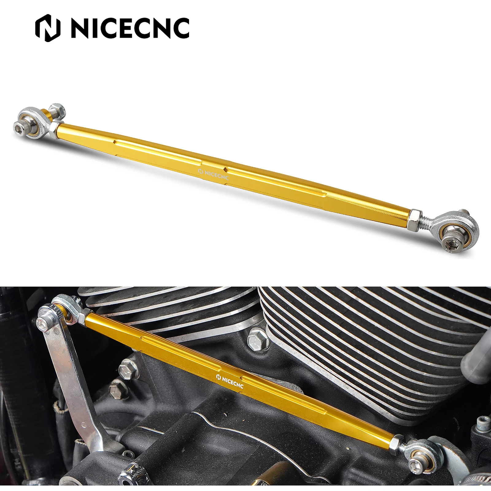 

NICECNC Gear Shift Linkage Shifter Link For Harley Road/Street Glide Special FLHXS 2014-2023 Aluminium