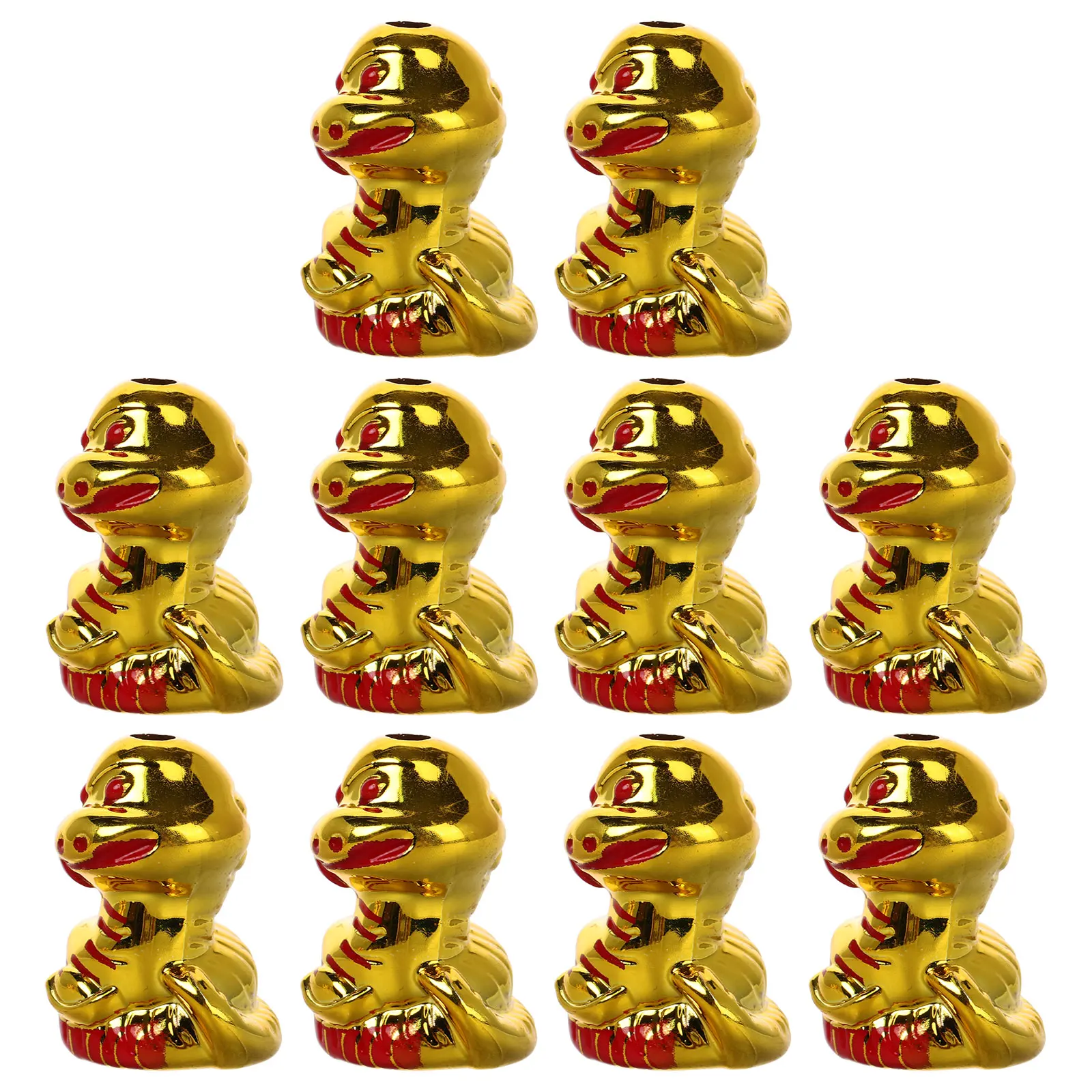 

12 pcs 2025 Year Pendant Ingot Snake Hanging Necklace Lucky Charms Festival Decoration Chinese New Year Zodic Snake Good Luck