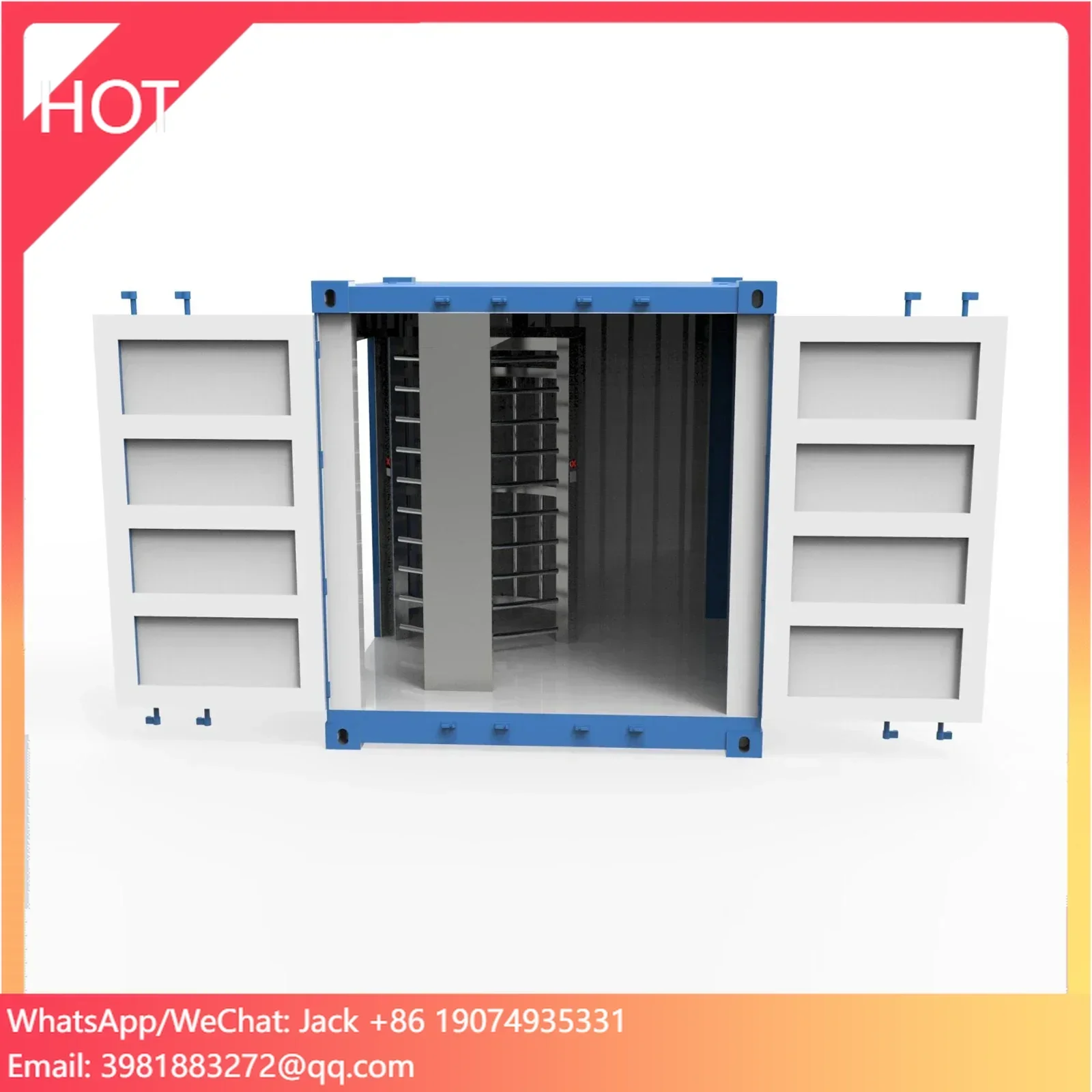 

Container Turnstile For High-Security Applications With Integrated RFID & Biometric Systems