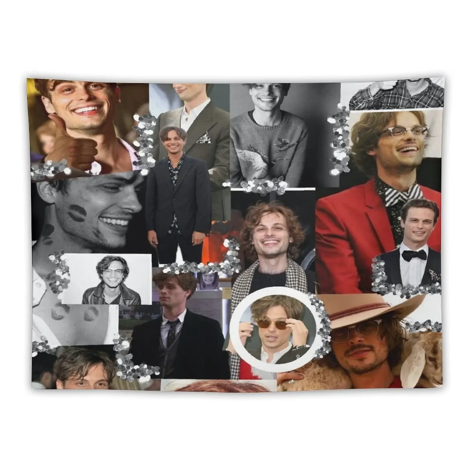 Matthew Gray Gubler Collage Tapestry Decor For Room Home Decorating Tapestry