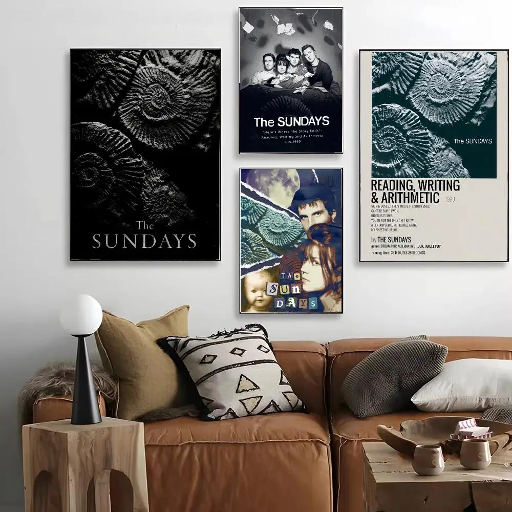 T-The Sundays 90s indie band Poster HD Decorative Wall Art for Living Room Bedroom Café Stylish Home Décor Gift