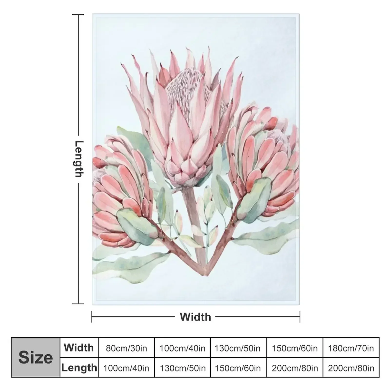 Protea Throw Blanket Kid'S Thermal For Decorative Sofa Blankets For Bed Blankets