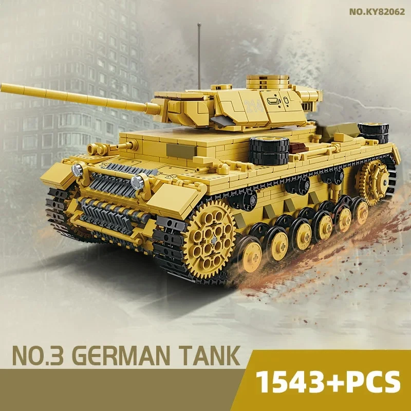 2024 Military Classic Model German Panzerkampfwagen Ⅲ Tank Jagdpanther Tank Destoyer G2 Model Building Blocks Bricks Toys Gifts