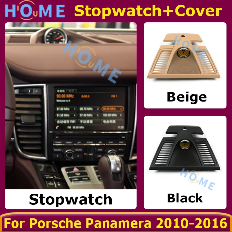 

Car Chrono Stopwatch For Porsche Panamera 2010-2016 Interior Dashboard Central Clock Compass Time Electronic Meter Accessional