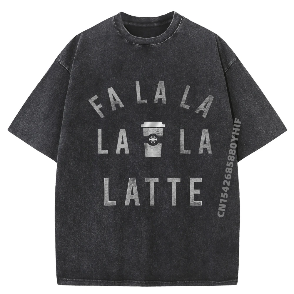 

Mens Tops Latte Designer T Shirt Men Tshirt Printed T Shirts Men's Streetwear Clothing Minimalist Washed Shirt