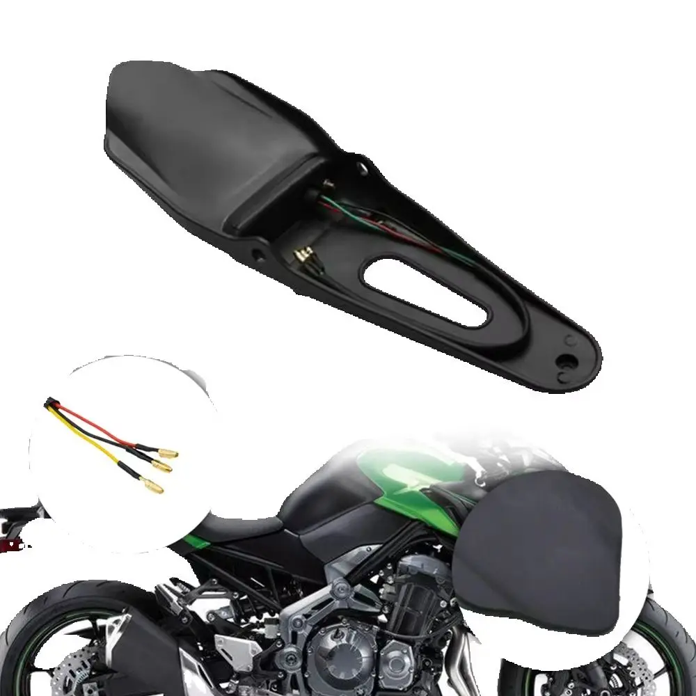 Universal Motorcycle LED Rear Fender Brake Light (Black Version) Suitable For Off-Road Motorcycles, Trail Bikes, and ATVs