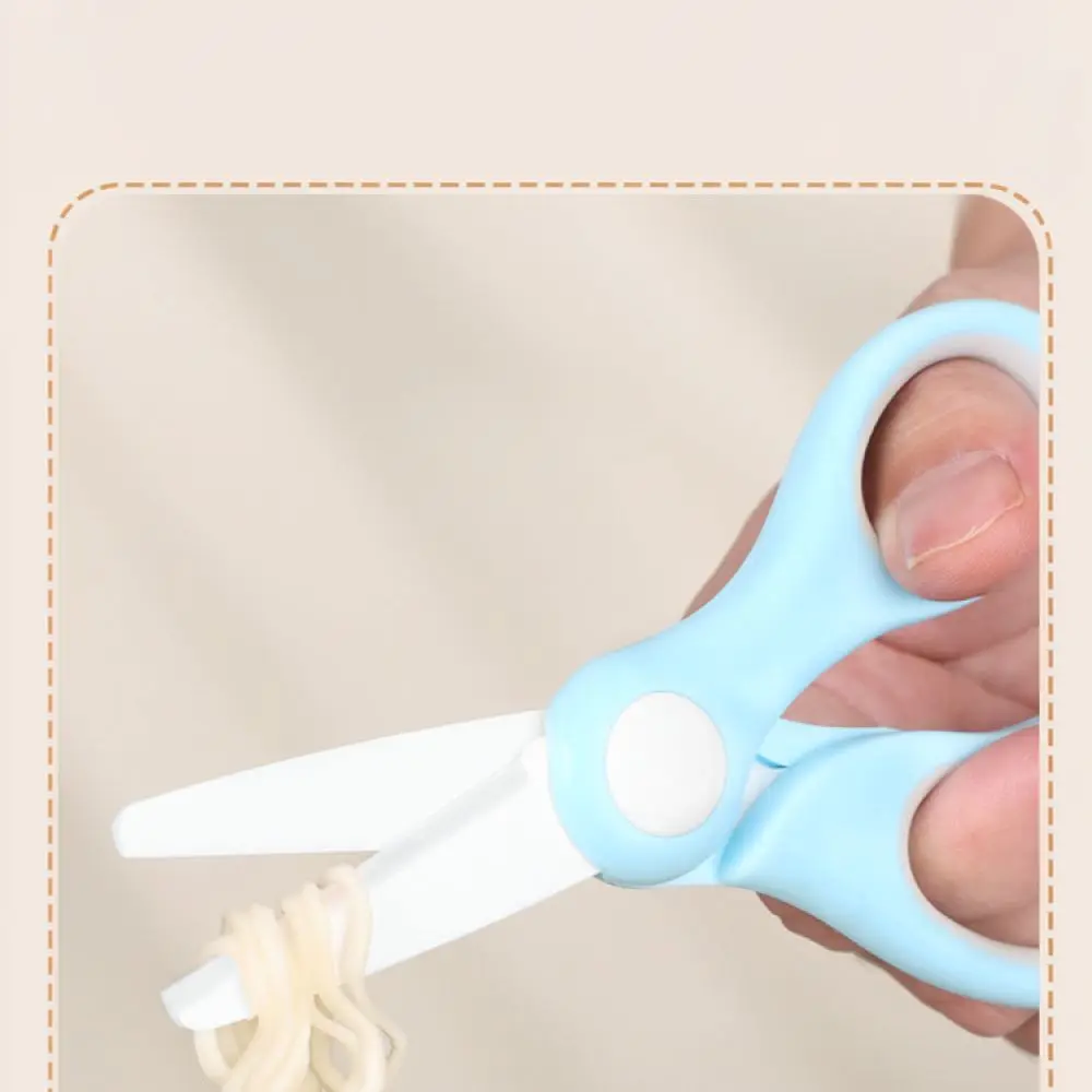 High Quality Ceramic Baby Food Shears Infant Kitchen Cutter Heat Resistant Feeding Utility With Portable Storage