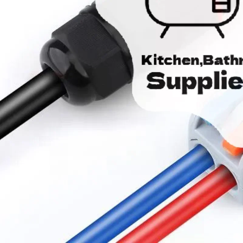 1/3Pcs Wire Connector IP68 Waterproof Cable Connector Quick Connection 2 In 2 Out 2/3 Pin Electrical Terminal Adapter